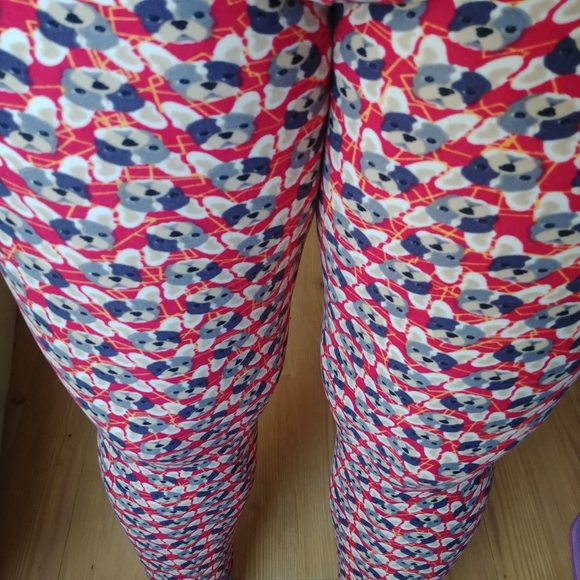 French bulldog frenchie red LULAROE tc legging - Picture 6 of 8